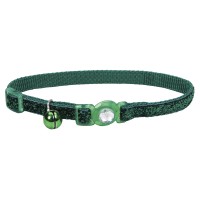 Coastal Fashion Safe Cat безопасный ошейник для котов 1смХ30см , зеленый.
